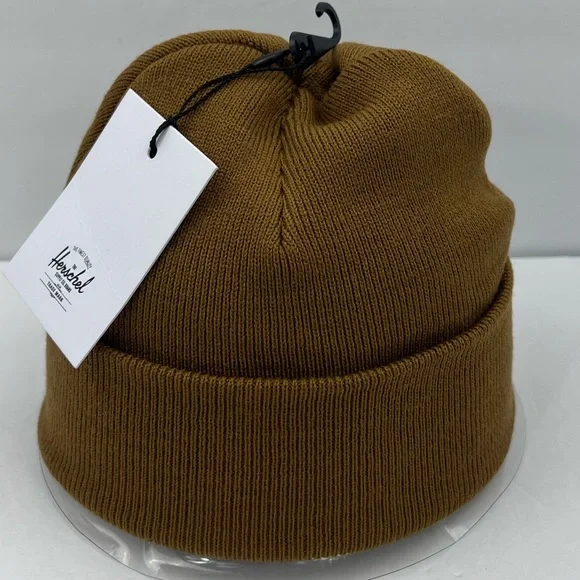 HERSCHEL SUPPLY CO. CAMEL COLOR, DOUBLE LINED VERY WARM BEANIE,UNISEX, ONE SIZE - Picture 3 of 16